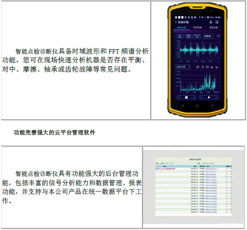 完善的詳盡的振動(dòng)分析與故障診斷功能功能